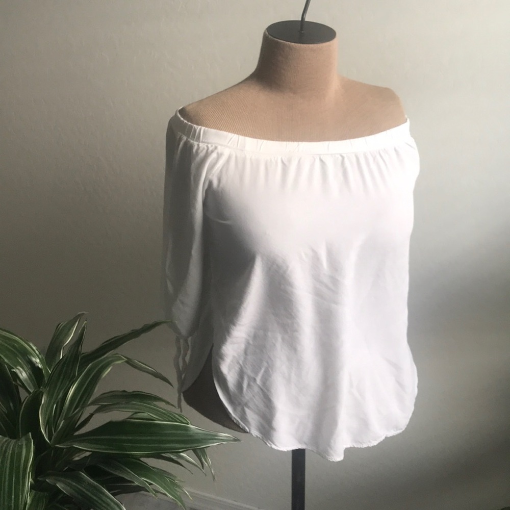 Off The shoulder white top